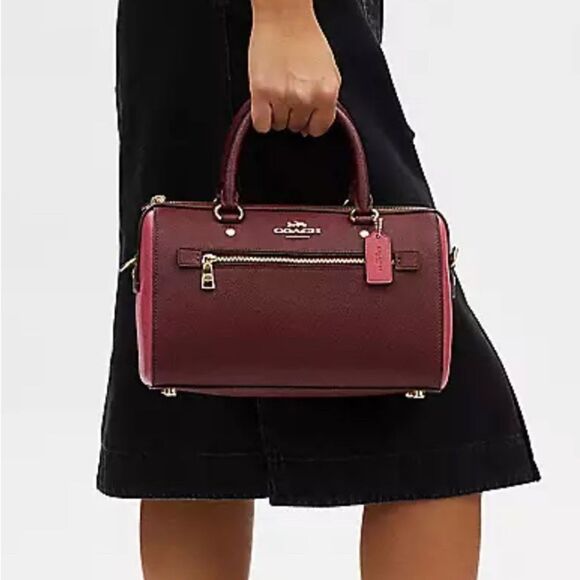 🔥🎁NWT! Coach ROWAN Satchel Handbag Colorblock Msrp:$350.00 - Picture 5 of 8